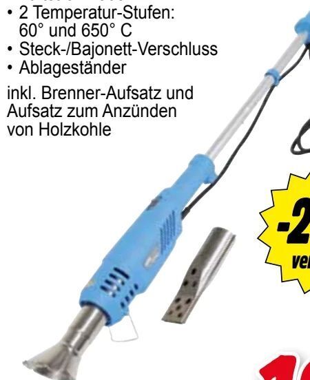 Eunkrautflämmer biogärtner ebg 662 Angebot bei Zgonc
