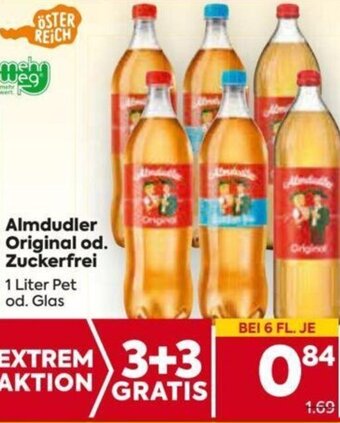 Billa Almdudler Original od. Zuckerfrei 1 Liter Angebot