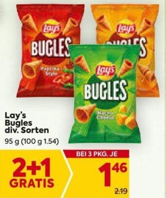 Billa Lay's Bugles div. Sorten 95 g Angebot