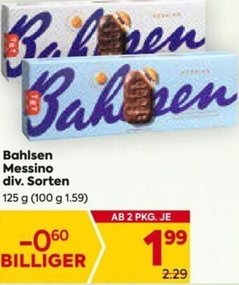 Billa Bahlsen Messino div. Sorten 125 g Angebot