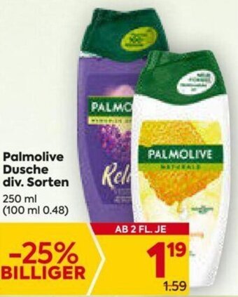Billa Palmolive Dusche div. Sorten 250ml Angebot