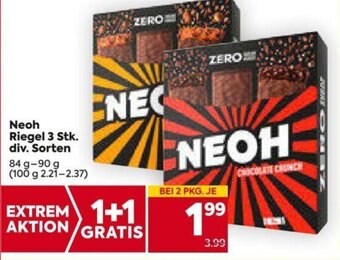 Neoh Riegel 3 Stk. div. Sorten 84 g-90 g