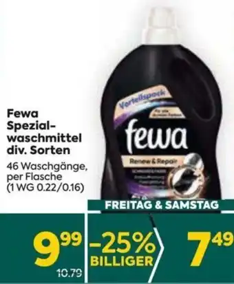 Billa Fewa Spezial-waschmittel div. Sorten 46 WC Angebot
