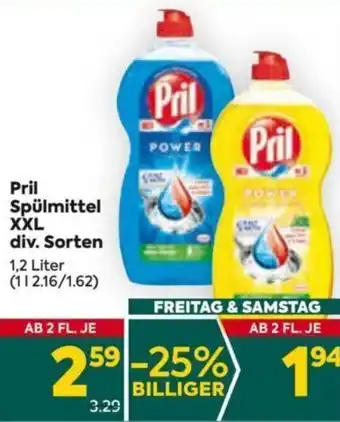 Billa Pril Spülmittel XXL div. Sorten 1,2 Liter Angebot