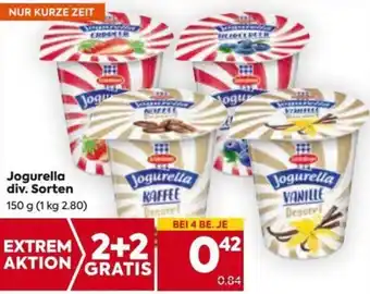 Billa Jogurella div. Sorten 150g Angebot