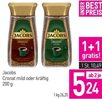 Sutterlüty Jacobs Cronat mild oder Kräftig 200g Angebot