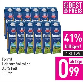 Sutterlüty Formil Haltbare Vollmilch 3,5% Fett 1 Liter Angebot