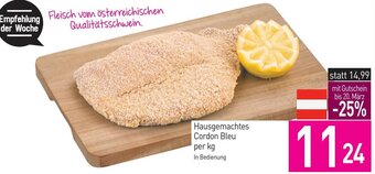 Sutterlüty Hausgemachtes Cordon Bleu per kg Angebot