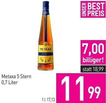 Sutterlüty Metaxa 5 Stern 0,7 Liter Angebot