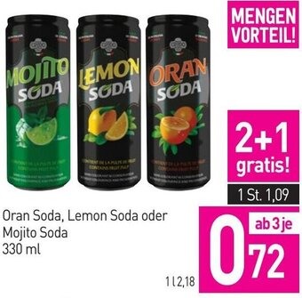 Sutterlüty Oran Soda, Lemon Soda oder Mojito Soda 330 ml Angebot