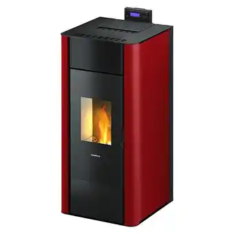 Bauhaus Freepoint wasserführender pelletofen tesis 23 (4,7 kw - 22,8 kw, raumheizvermögen: 112,8 - 547,2 m³, bordeaux) Angebot