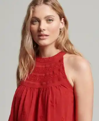 Superdry Vintage embroidered halter top Angebot