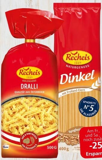 Spar Goldmarke teigwaren Angebot