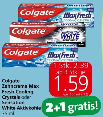 Eurospar Zahncreme max fresh Angebot