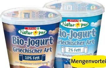 Spar Bio-jogurt griechischer art Angebot