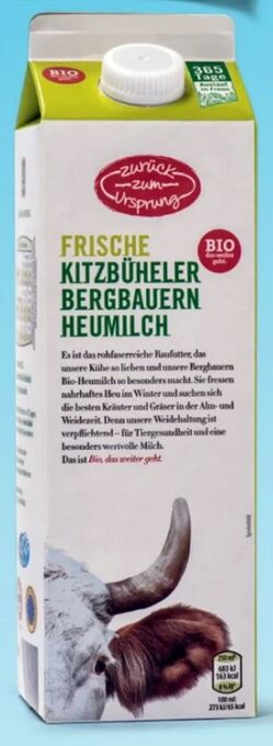Hofer Bio-bergbauern vollmilch Angebot