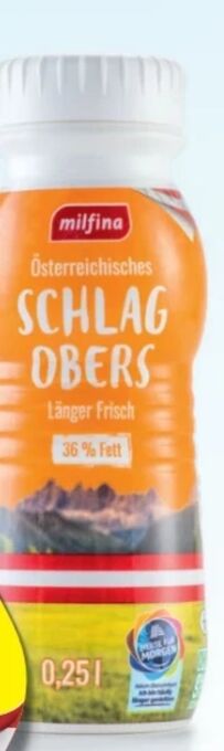 Hofer Schlagobers Angebot