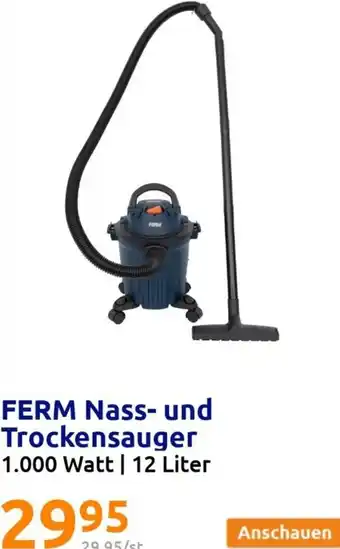 Action Ferm Nass-und Trockensauger 1.000 Watt | 12 Liter Angebot