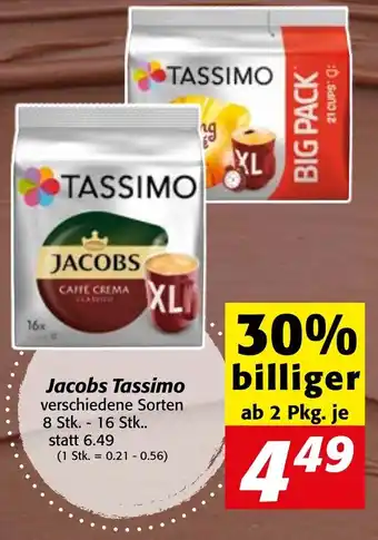 Strasser Markt Jacobs Tassimo 8 Stk.- 16 Stk. Angebot