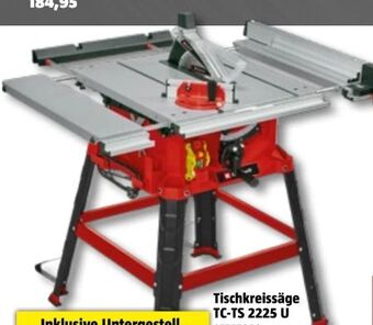 Bauhaus Tischkreissäge tc-ts 2225 u Angebot