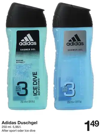 Zeeman Adidas Duschgel 250ml Angebot