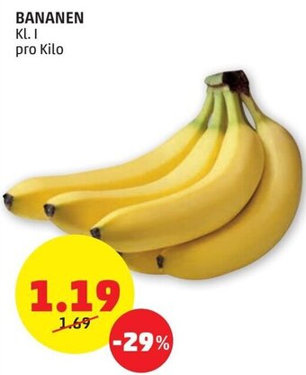 PENNY Bananen pro kilo Angebot