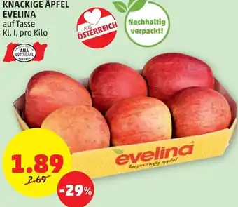 PENNY Knackige Äpfel Evelina pro kilo Angebot