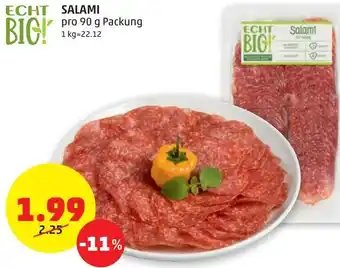 PENNY Echt Bio Salami 90g Angebot