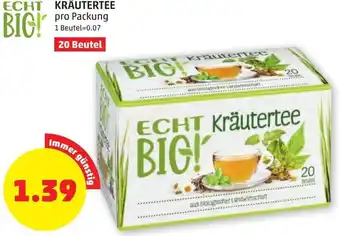 PENNY Echt Bio Kräutertee 20 Beutel Angebot