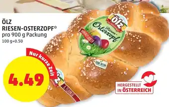PENNY Ölz Riesen-Osterzopf 900g Angebot
