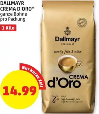 PENNY Dallmayr Crema D'Oro 1 kilo Angebot