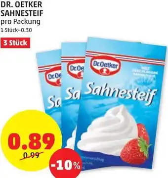PENNY Dr. Oetker Sahnesteif pro packung Angebot