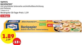 PENNY Toppits Backpapier Angebot