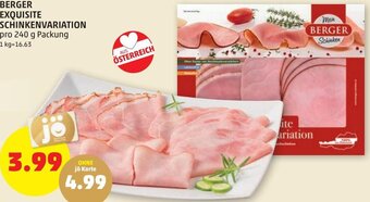 PENNY Berger Exquisite Schinkenvariation 240g Angebot
