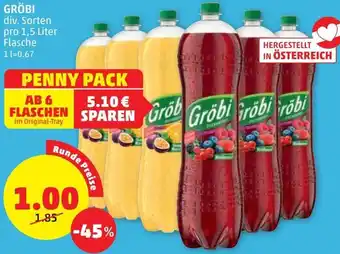 PENNY Gröbi div. Sorten 1,5 Liter Angebot