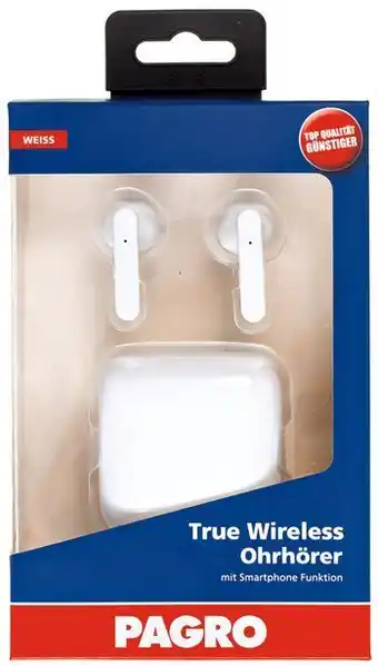 Pagro Diskont Pagro true wireless kopfhörer weiss Angebot