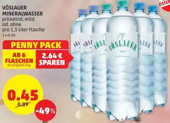PENNY Vöslauer Mineralwasser 1,5 Liter Angebot