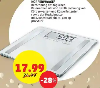 PENNY Körperwaage pro Stk. Angebot