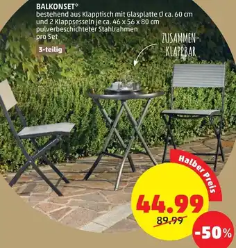 PENNY Balkonset 3-teilig Angebot