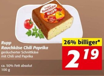Nah&Frisch Rupp Rauchkäse Chili Paprika 100g Angebot