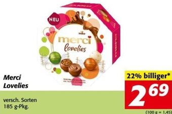 Nah&Frisch Merci Lovelies 185g Angebot