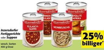 Nah&Frisch Inzersdorfer Fertiggerichte oder Suppen 400g Angebot