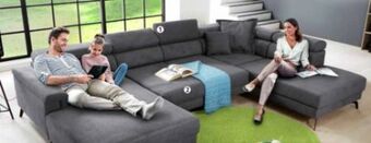 Polstermöbel Fischer Wohnlandschaft stoff Angebot