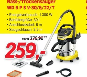 Zgonc Nass-trockensauger wd 6 p s v-30/6/22/t Angebot
