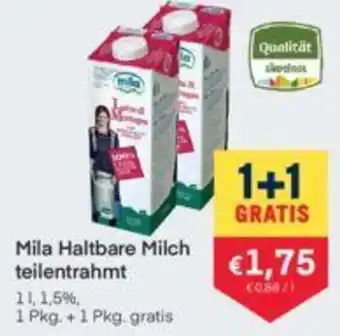 MPreis Mila Haltbare Milch teilentrahmt 1l Angebot