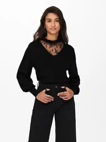 Only Hoher kragen strickpullover Angebot