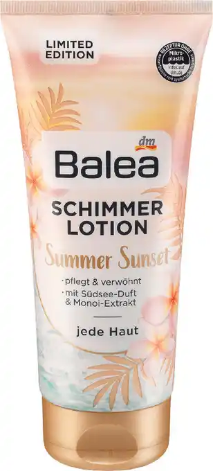 dm Balea summer sunset schimmer lotion Angebot