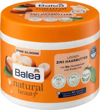 dm Balea natural beauty locken 2in1 haarbutter Angebot