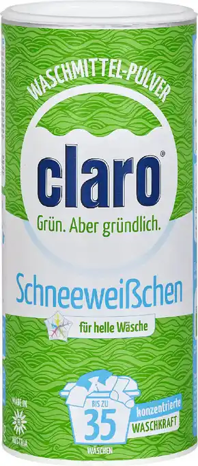 dm Claro schneeweißchen waschmittel-pulver Angebot