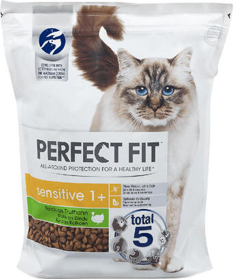 dm Perfect fit sensitive 1+ katzenfutter reich an truthahn Angebot